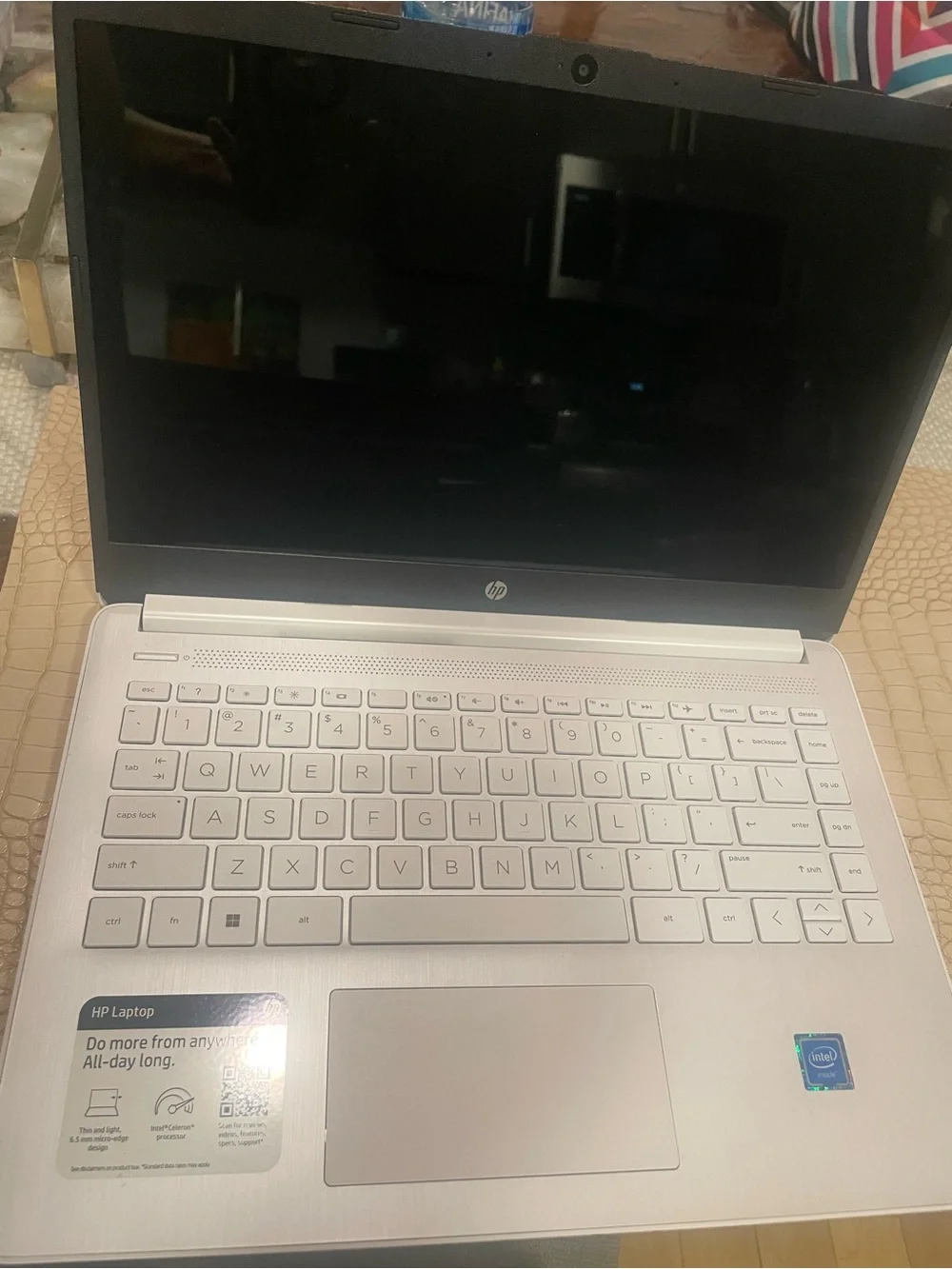 White Laptop Bottom Cover - Slim Vent Design 6.5 designs